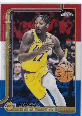 2025-26 Topps Chrome - Dorian Finney-Smith #192 Red White & Blue Refractor