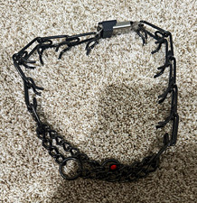Herm Sprenger Black Minch Collar 3.2mm x 23in, Medium with ClicLock Fastener