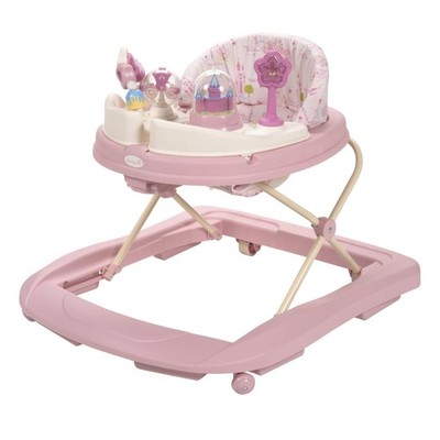 Disney Baby Walker with Wheels, Pink Baby Walkers and Activity Center for
