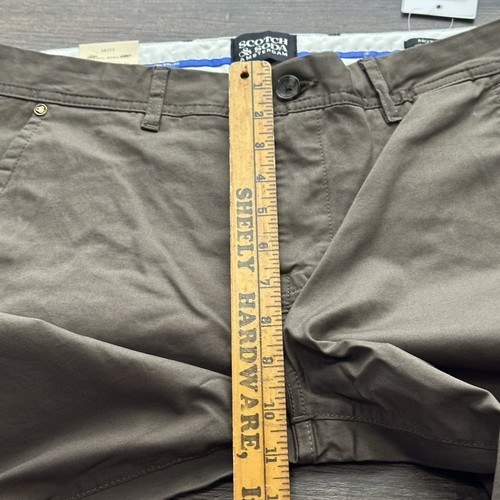 Nuevo con etiquetas Chinos Scotch & Soda Para Hombres 30x32 Mott Super Slim Fit Elastizados DarkTaupe Preppy - Imagen 18 de 21