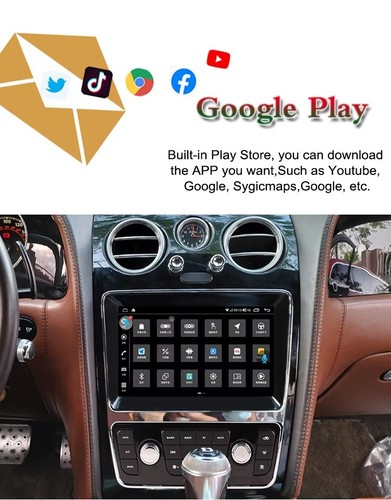9" For Bentley Flying Spur Continental GT 05-12 CarPlay GPS 4+64GB Stereo Radio - Foto 7 di 22