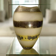 glass vase created by Adam Aronson, a British glass artist.