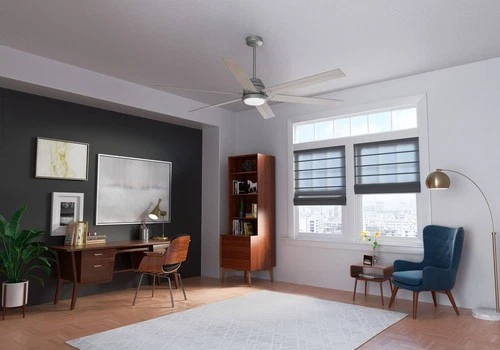 72" Hunter Gravity Matte Silver LED Smart Ceiling Fan - Picture 6 of 7