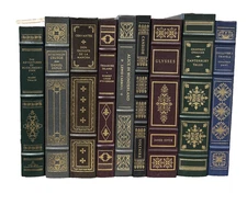 Franklin Library book lot of 9 Classics Lewis Carroll James Joyce & More Decor