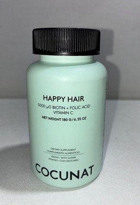 Sealed Cocunat Happy Hair Gummy Vitamins, 60 Servings/ Exp11/2026
