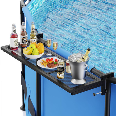 Pool Bar, above Ground Pool Bar Table, 38.5×11.8'' Poolside Bar, Swim up Bar Pool