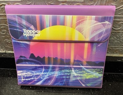 Vtg Inspired Retro Designer Series Mead Trapper Keeper NEON SUNSET With Folders