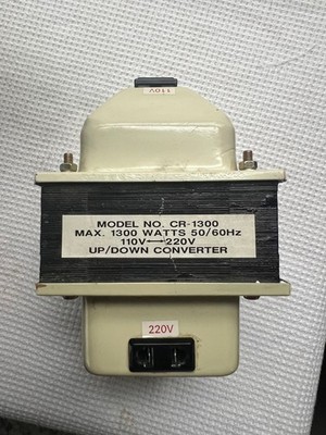  AC Converter, Step up/down, Model CR-1300W, 220 to 110 V, 50/60 Hz, max. 1300 W