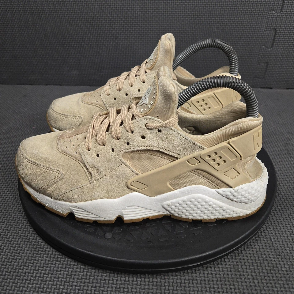 Nike Air Huarache Shoes Womens Sz 7.5 Tan Beige Suede AA0524-200 Sneakers Casual - Image 3 of 4