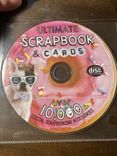 Ultimate Scrapbook  Cards PC CD ROM Instructional Software  Over 10k Designs