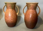 Pair of Vintage Roseville Windsor Art Pottery 10.5" Handled Vases