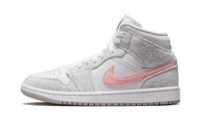Nike Air Jordan 1 Mid SE Light Iron Ore Pink Rosa Grau 38,5 40 40,5