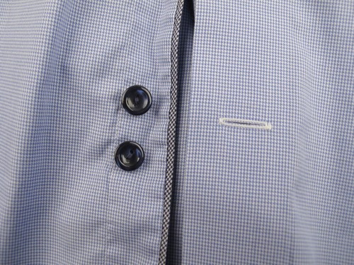 ETON CONTEMPORARY FIT Men's Houndstooth Formal Business Blue Shirt 40 15 3/4 - Picture 22 of 24