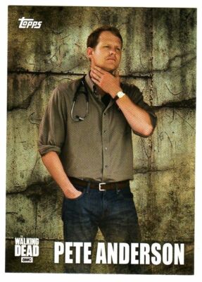 THE WALKING DEAD SEASON 5 CHARACTER BIOS INSERT CARD C16 PETE ANDERSON ...