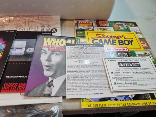 Super Nintendo SNES Super Game Boy Set Very Rare Walmart CIB Serials Match - Picture 3 of 24