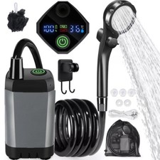 Portable Shower Camping Shower Camp Outdoor Shower Pump Electric Rechargeable UK