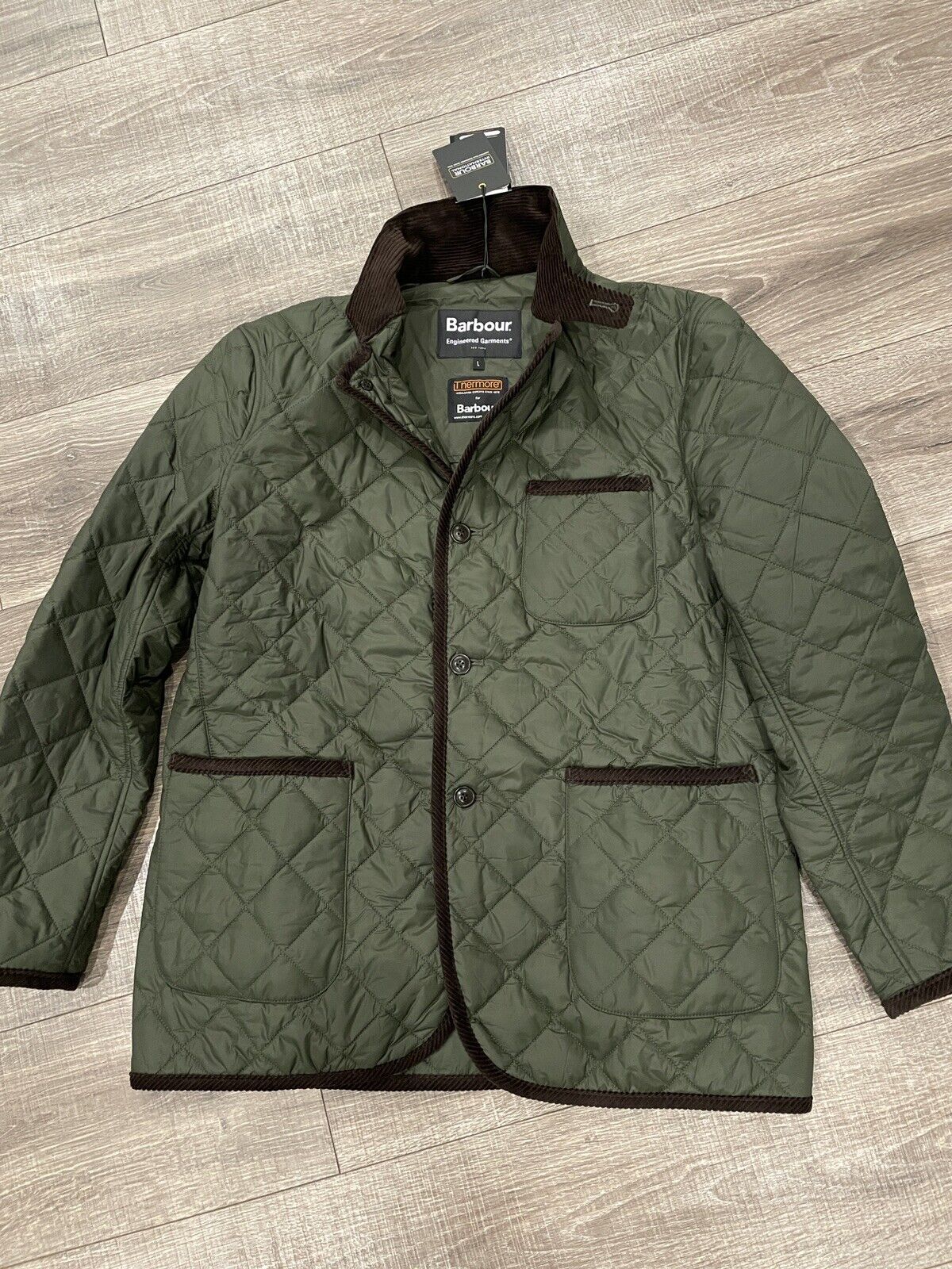 New BARBOUR X Engineered Garments Loitery Quilted Blazer Style