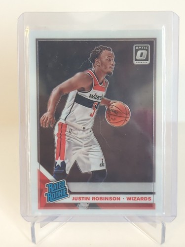 2019-20 Panini Donruss Optic Justin Robinson Wizards Prizm RC #157