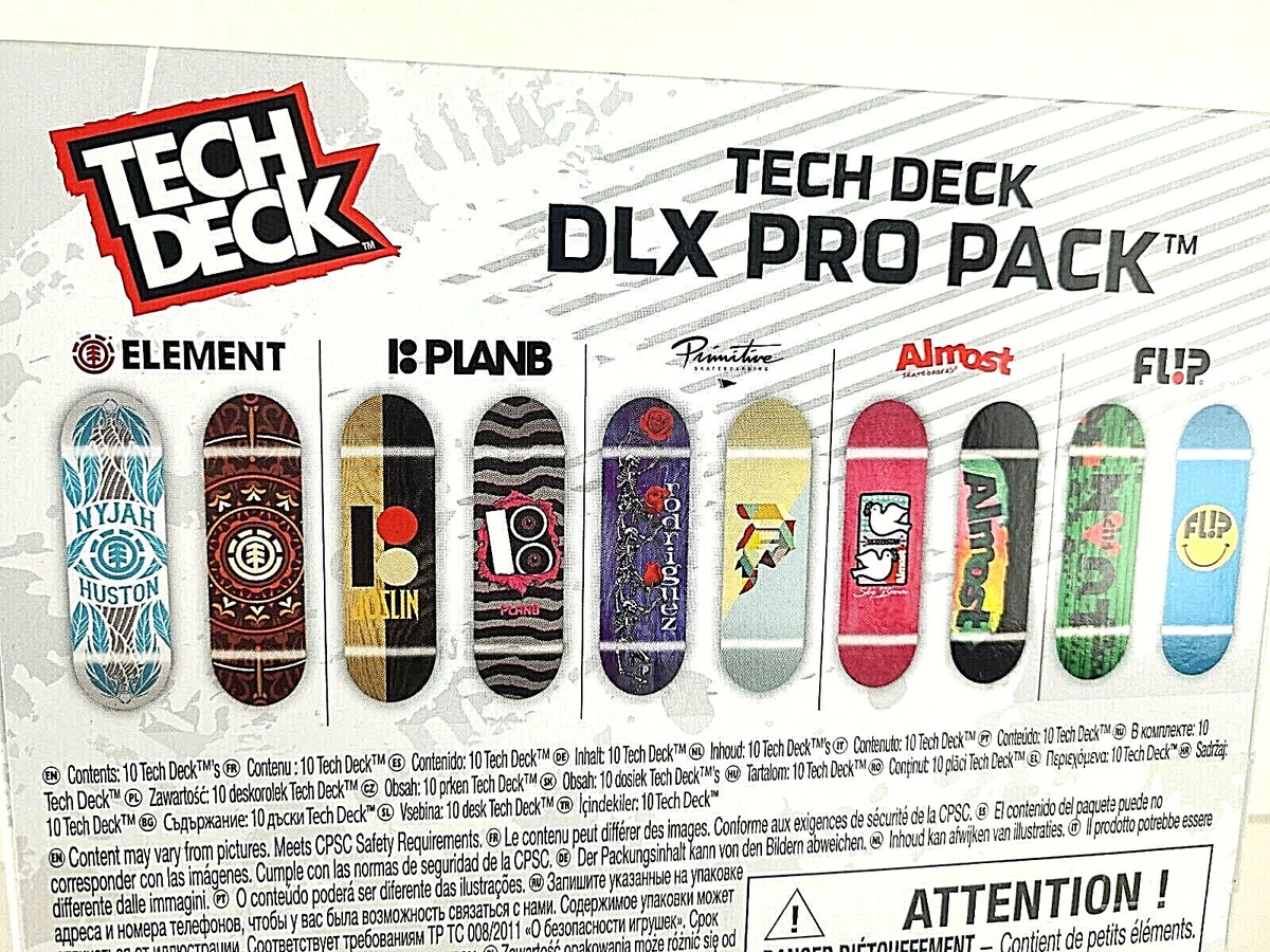  TECH DECK, DLX Pro 10-Pack of Collectible Fingerboards