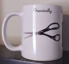 Orca Coatings Ironically.. Playing with Scissors is Sew Much Fun Coffee Cup Mug