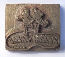 ACTION TREAD: Brass Leather Stamp: TJ Edwards  Millers Falls