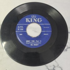 Bill Doggett Honky Tonk Part 1 and 2 1956 King 45-4950 45 RPM Record 7" Vintage
