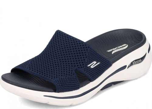 Skechers Go Walk Arch Fit Knit Slide | eBay