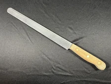 Chicago Cutlery BT10 Bread Knife 10" Blade Wood Handle Slicing Vintage