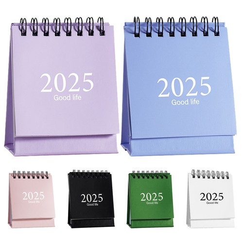 2025 Mini Desk Calendar Small Desktop Standing Flip Monthly Calendar Decorative - Picture 2 of 18