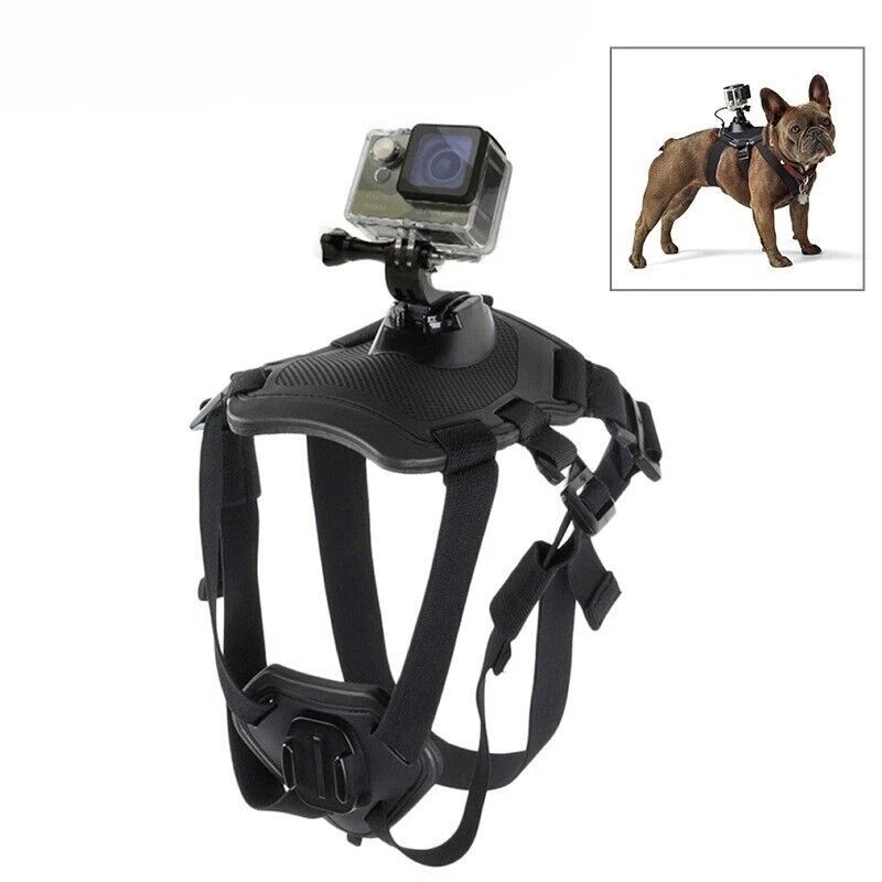 Dog Harness Mount For GoPro, Soft Adjustable For GoPro Hero All Models, Black