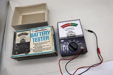 Vintage Radio Shack Battery Tester Micronta 22-030A w Box  Tandy DC