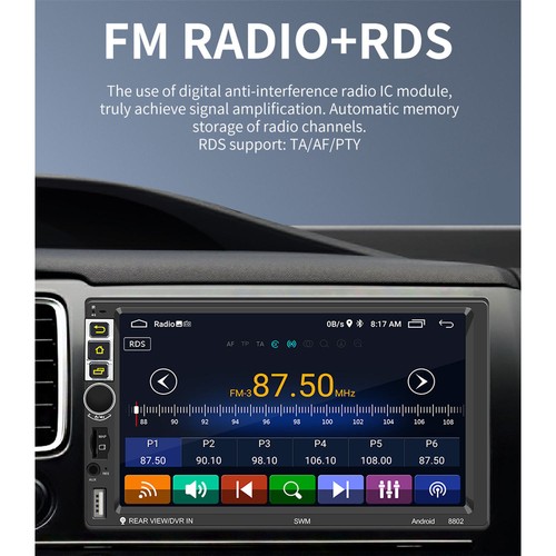 Autoradio 7 pollici Android 10.1 doppio din WIFI USB volante S-8802C 1+16G - Foto 6 di 11