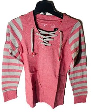 Antigua Pink Long Sleeve Sweatshirt SMALL
