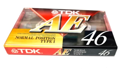 TDK AE 46 Blank Audio Cassette Tape (Sealed)