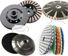 5" Diamond Grinding Cup Wheel Convex Saw Blade 8 Concrete Granite polishing pad 