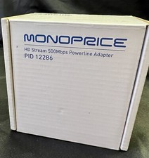 Monoprice Ethernet Over Power - HD Stream 500Mbps Powerline Adapter 112286 