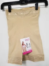 M&D SXA0327 - Short Extra High Waistline Shapewear Sz XS - Beige