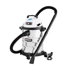 HART 6 Gallon 5 Peak HP Stainless Steel Wet/Dry Vacuum - Gray (VOC608S 3702)