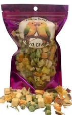 Freeze Dried Chop for Birds | Fruit & Veggie Mix for Parrots | 2oz Bag