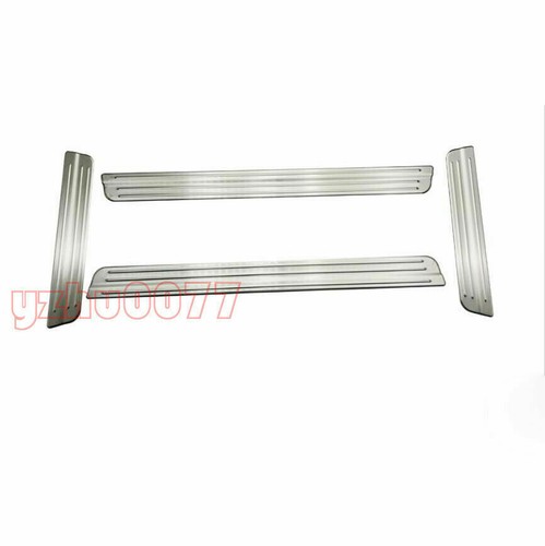 4*For Nissan Rogue 2017-2020 Silver Side Door Sill Scuff Plate Guard Panel Cover - Picture 5 of 5