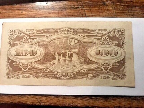 Malaya/Japanese Government 100 Dollar Note WWII Choice Circulated #9215 - Picture 2 of 8