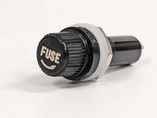 PANEL MOUNT 3AG/AGC FUSE HOLDER ACCEPTS 1/4" x 1-1/4" FUSES .