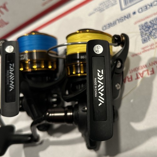 Lot of 2 Diawa BG 2500 Spinning Fishing Reels Spare Spool & Gomexus