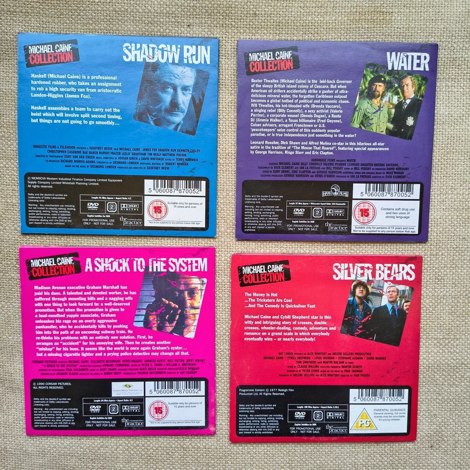 Michael Caine Collection DVD Bundle 21 x Vintage Movie Compilation Daily Mail - Image 3 of 4