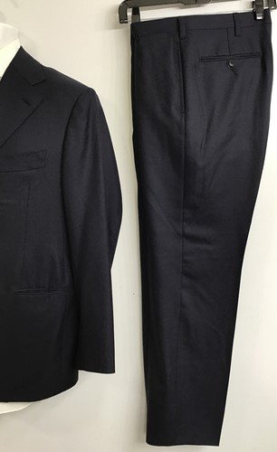 Cesare Attonelli Suit Midnight Blue Super 160s Single Breast 3 Button Size 44/36 - Picture 5 of 12
