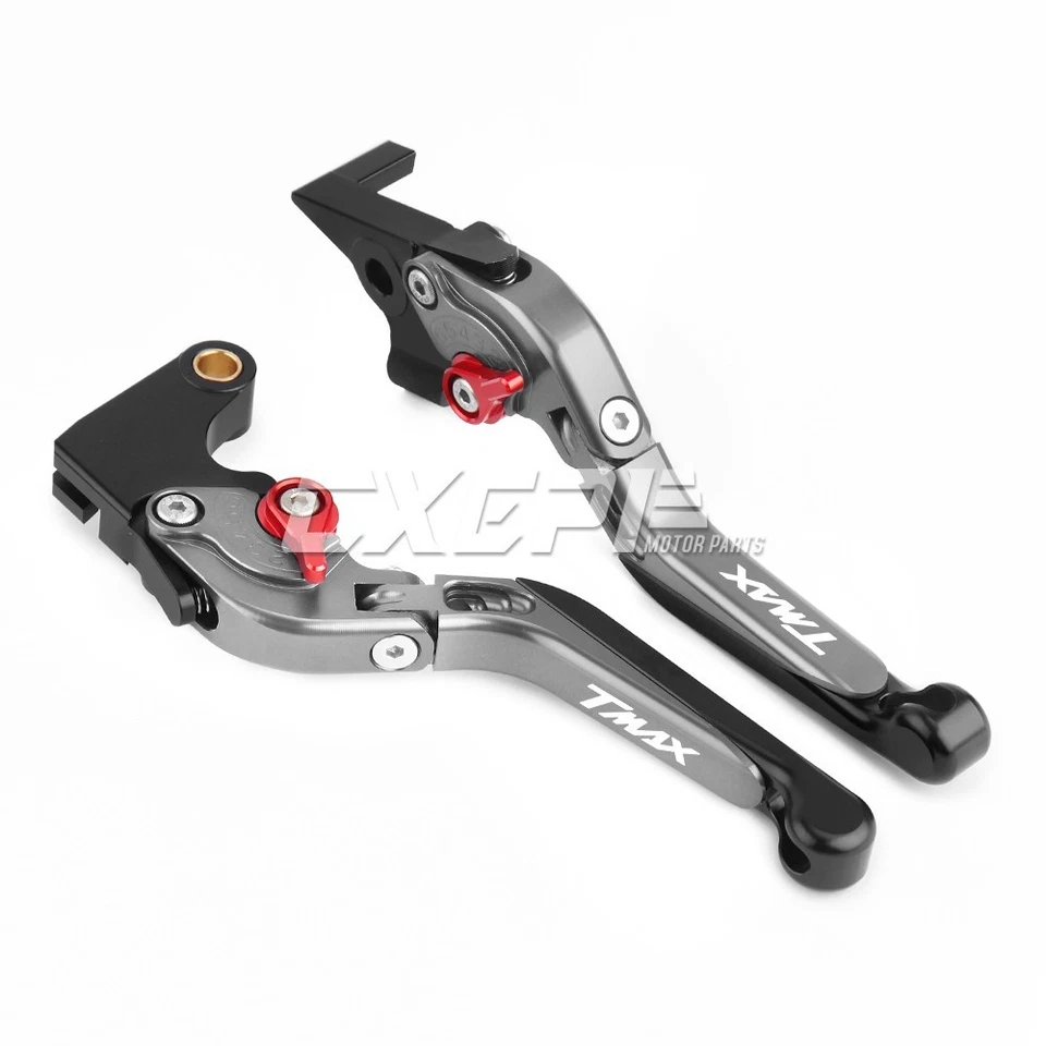 Leva frizione freno Regolabili Pieghevoli Moto Per YAMAHA T-MAX TMAX 500 530 560 - Immagine 2 di 4