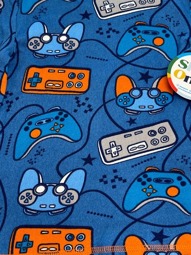 NWT Boys Toddler Sleep on It Video Game Control Pajamas 2pc 4 5 6 10 Blue $28 - Picture 3 of 4