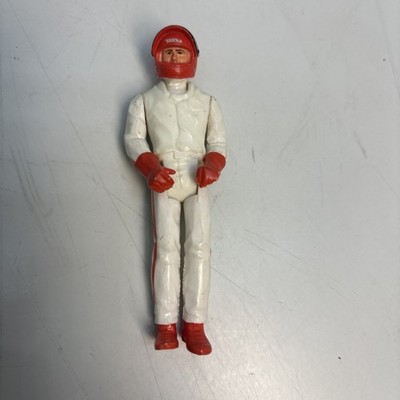 1979 Team Tonka AJ Foyt Race Car Driver 3.75 Figure White & Orange Vintage 