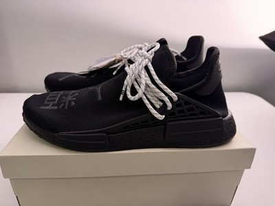 (NEW men s Size 10.5 US) Adidas HU NMD Pharrell Williams Black White GY0093 2020