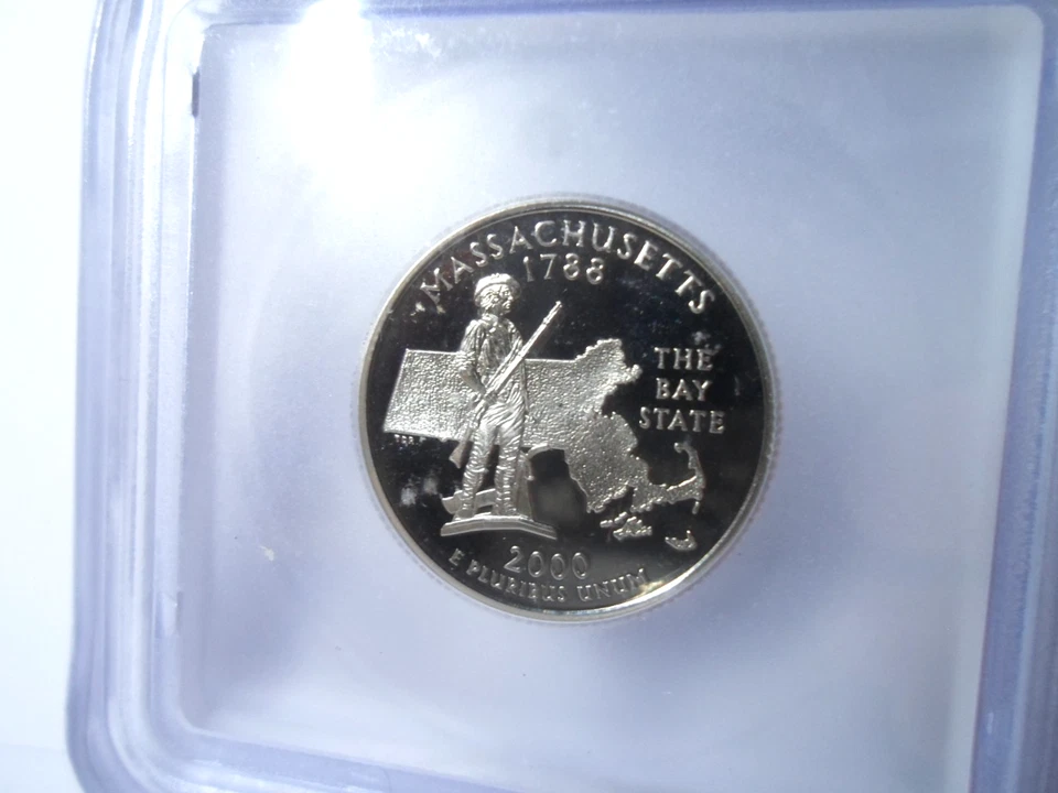 2000-S Massachusetts Quarter ICG PR69DCAM  *Proof* - Image 2 of 4